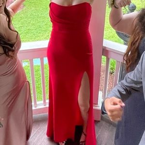 Kaia Strapless High Slit Formal Dress- Windsor size M